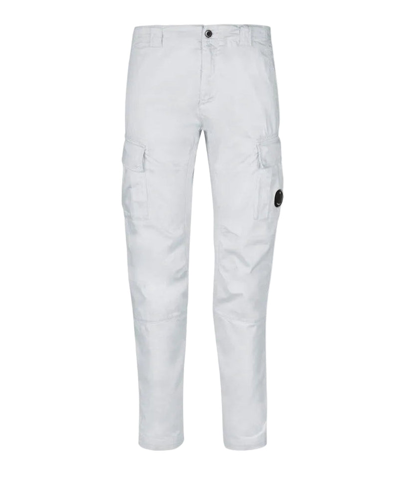 Cp Company 056A Stretch Sateen Cargo Pants In White