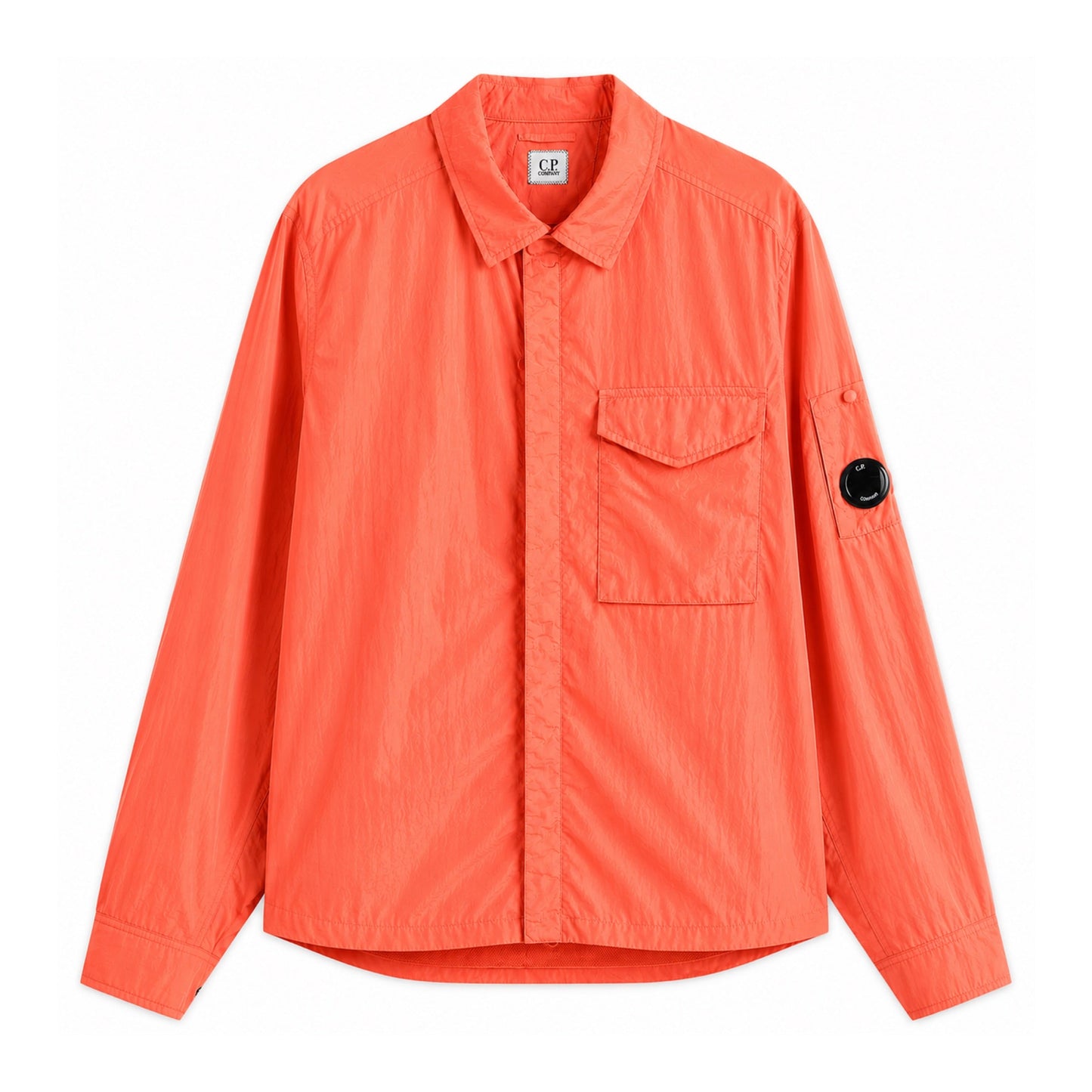 Cp Company 095A Chrome-R Full Zip Overshirt Poinciana with Certilogo