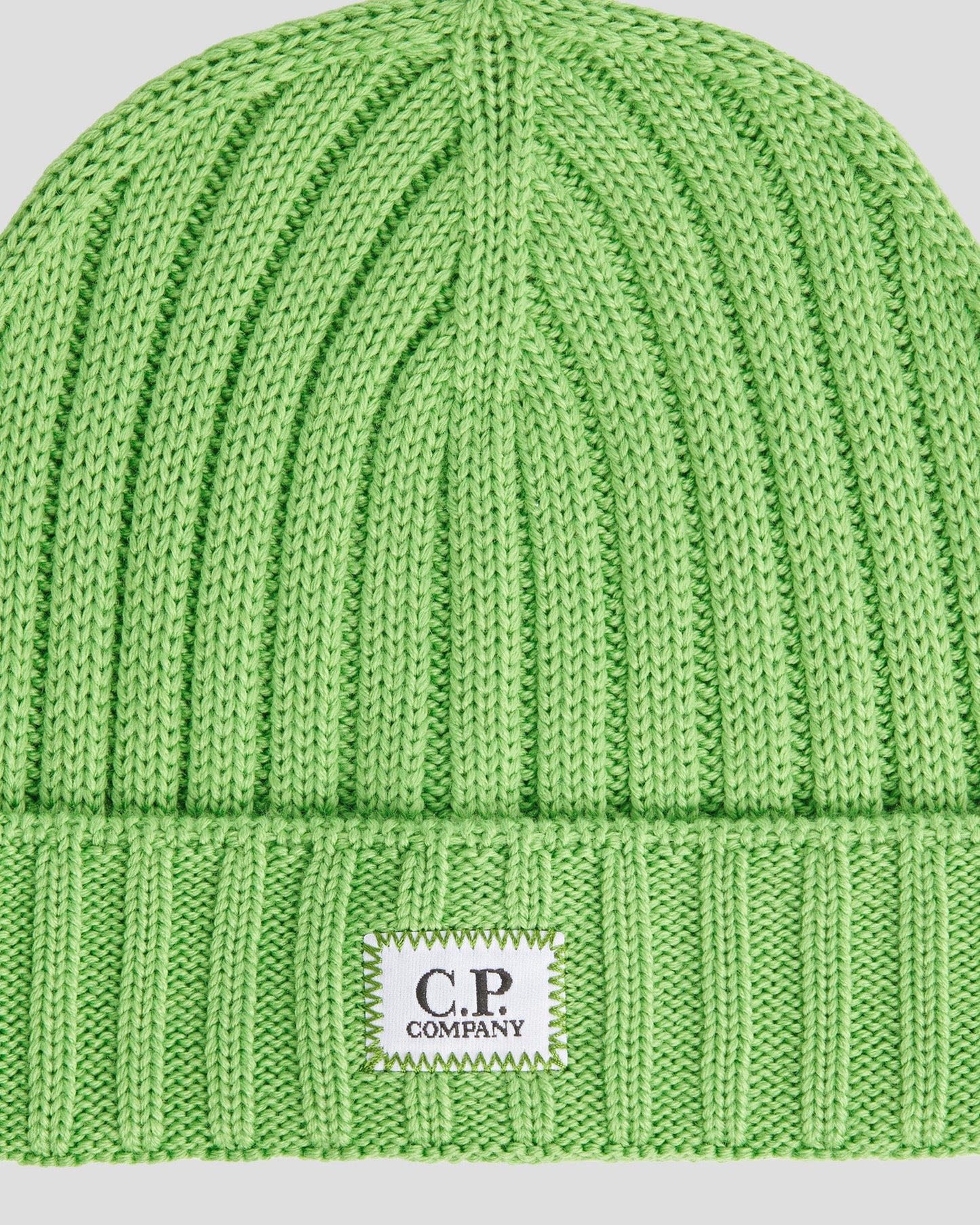 Extra Fine Merino Wool Logo Beanie Classic Green