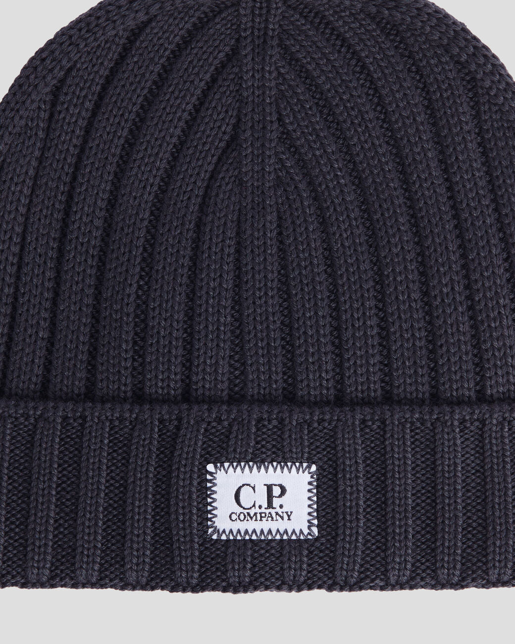 Extra Fine Merino Wool Logo Beanie Total Eclipse