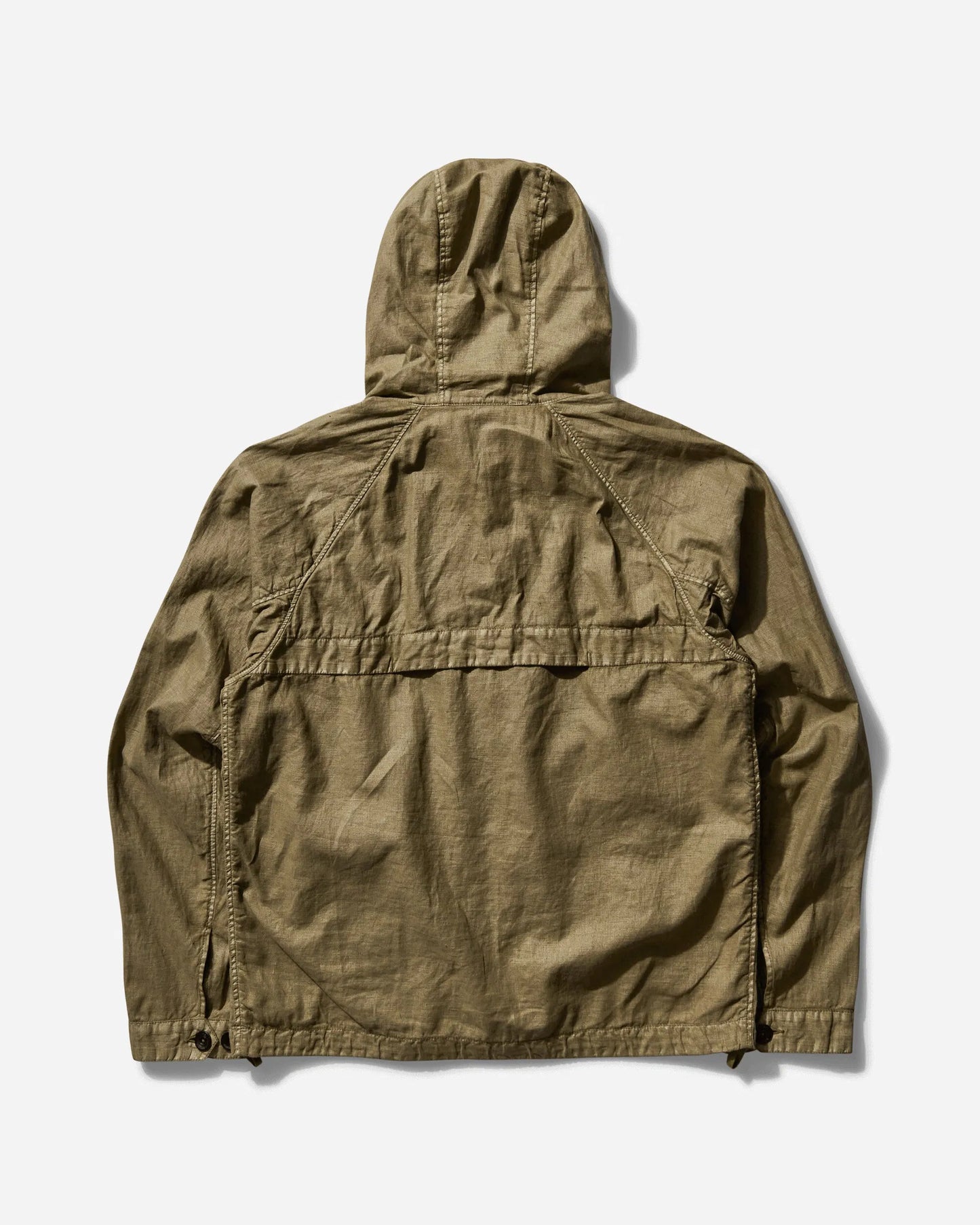 Cp Company Waxed Linen Goggle Jacket In Tree House