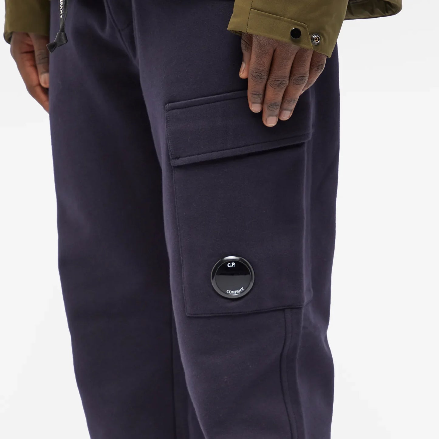 Cp Company 017A Diagonal Raised Lens Joggers In Navy