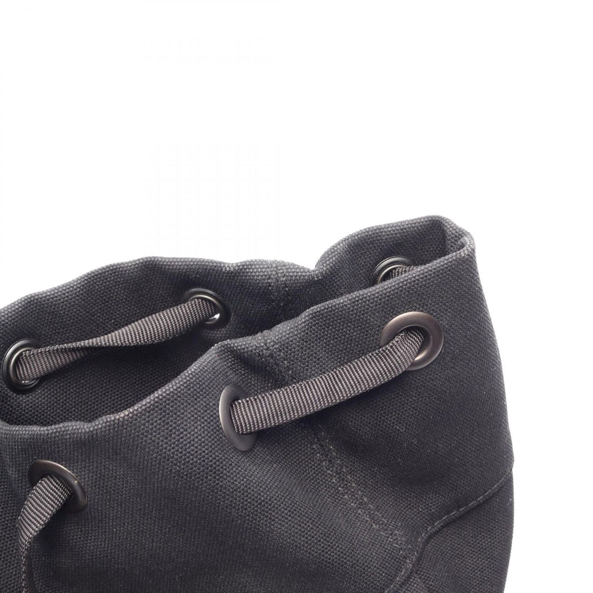 Bottega Veneta Backpack Intrecciato Black Gray White Canvas Leather