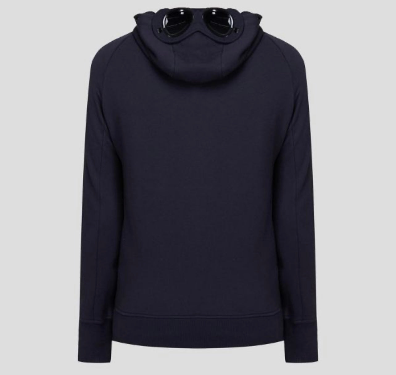 Cp Company Goggle Full Zip Hoodie In Navy