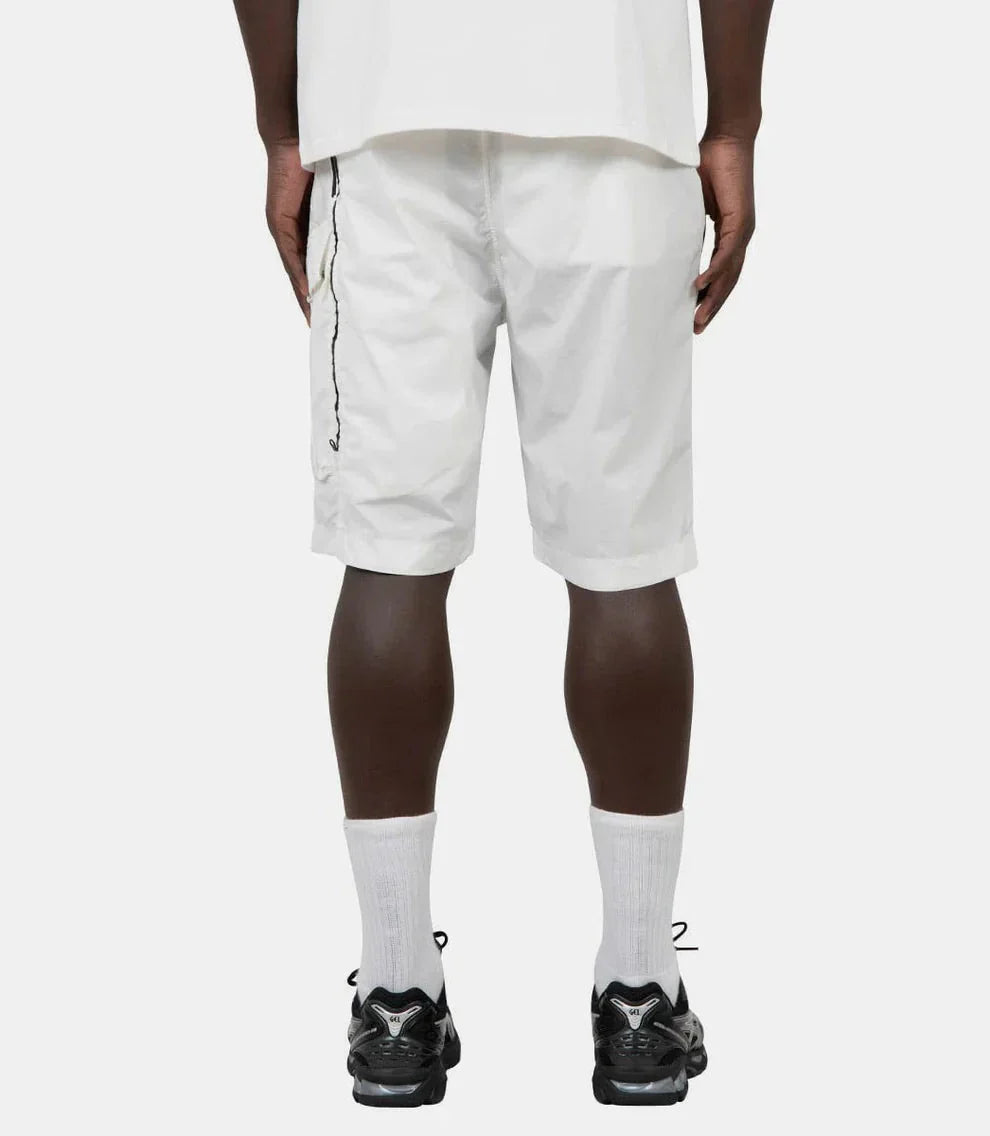 Cp Company 292A 50-Fili Lens Cargo Shorts In White