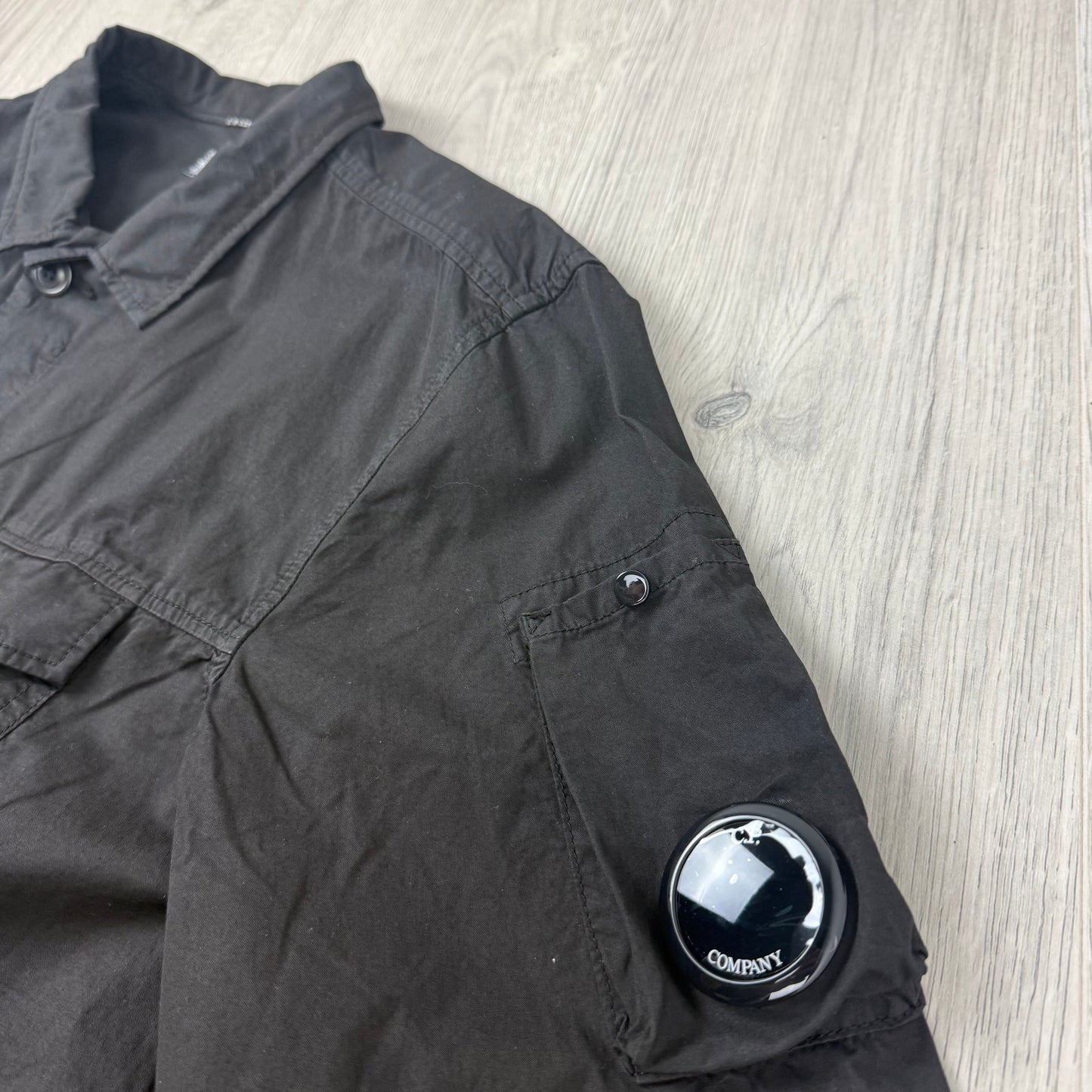 CP Company Button Overshirt - Black