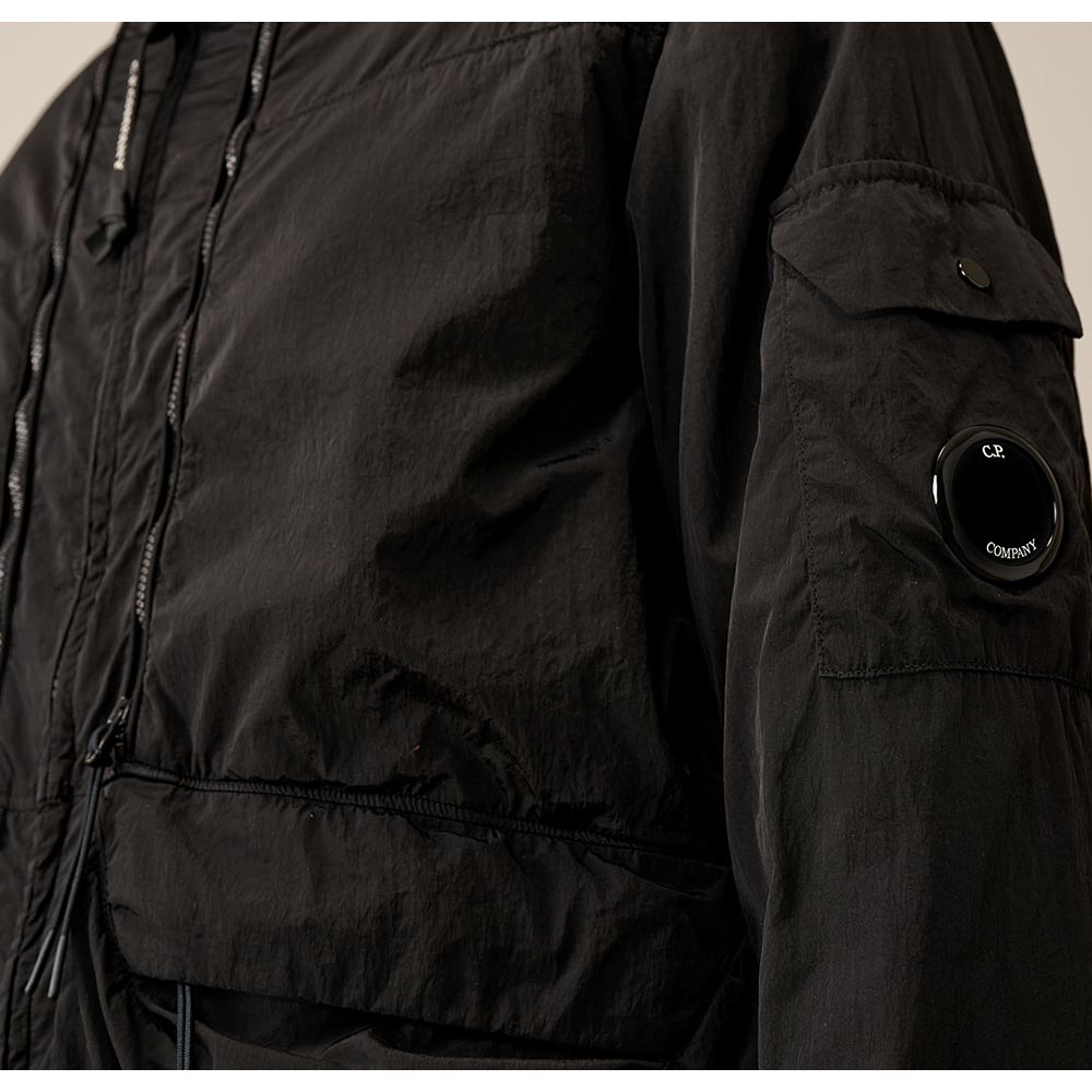 Cp Company Chrome-R Utility Lens Jacket In Black