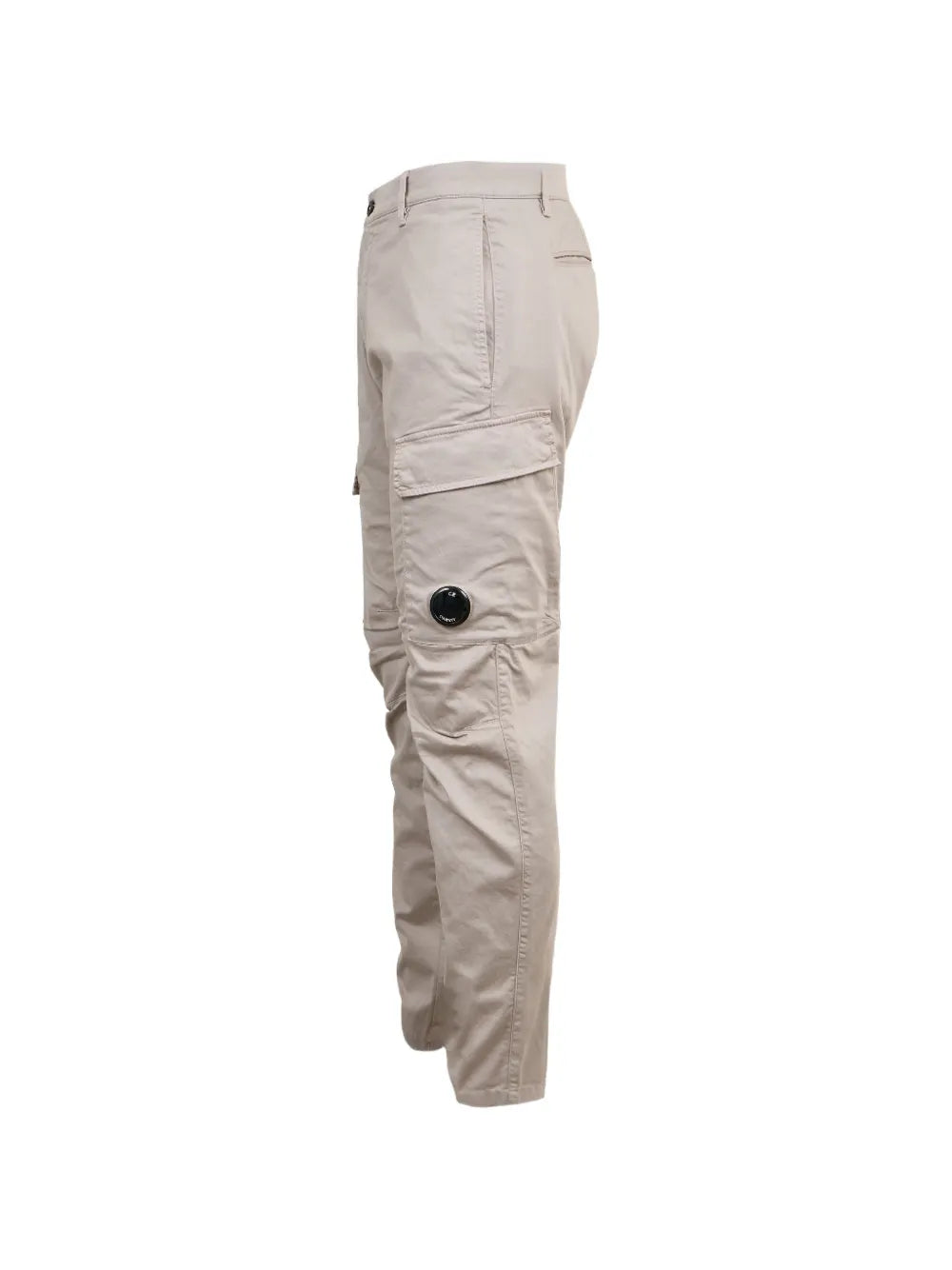 Cp Company 056A Stretch Sateen Cargo Pants In Drizzle Grey