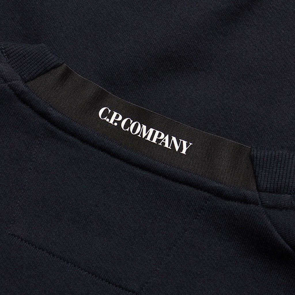 Cp Company 023A Diagonal Raised Lens Sweatshirt In Navy