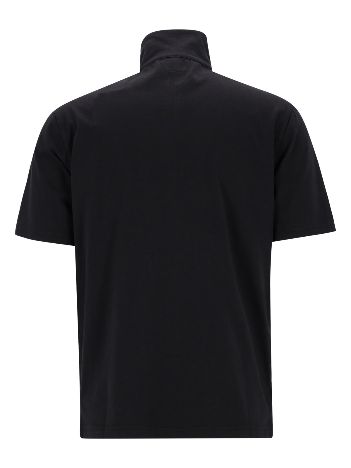 Cp Company 291A Half Zip Polo Shirt In Black