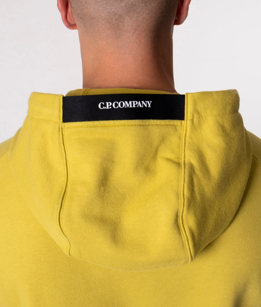 Cp Company Diagonal Raised Overhead Hoodie In Golden Nugget