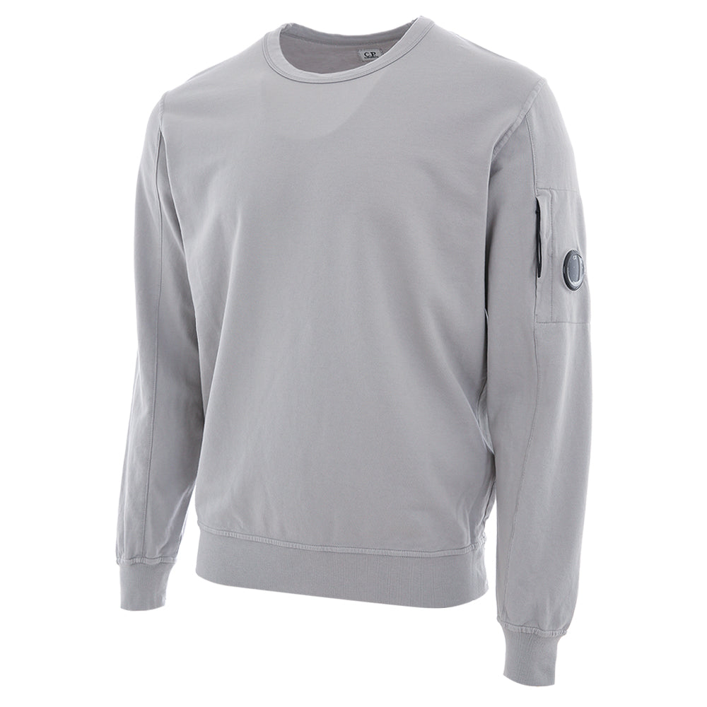 Cp Company 16Cm Light Fleece Lens Sweatshirt In Drizzle Grey