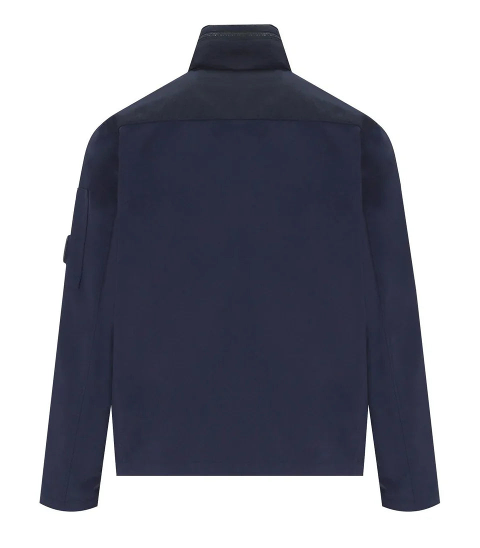 Cp Company Gd Shell Mixed Jacket In Navy