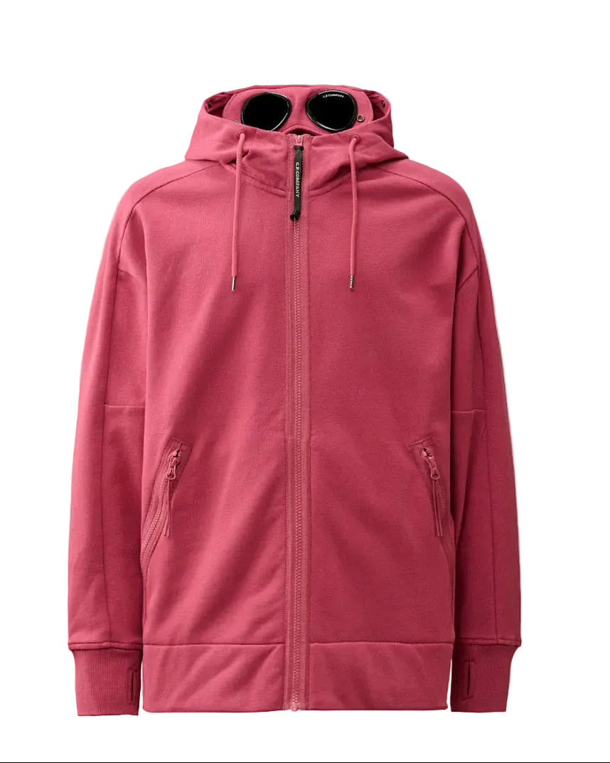 Cp Company Goggle Full Zip In Red Bud
