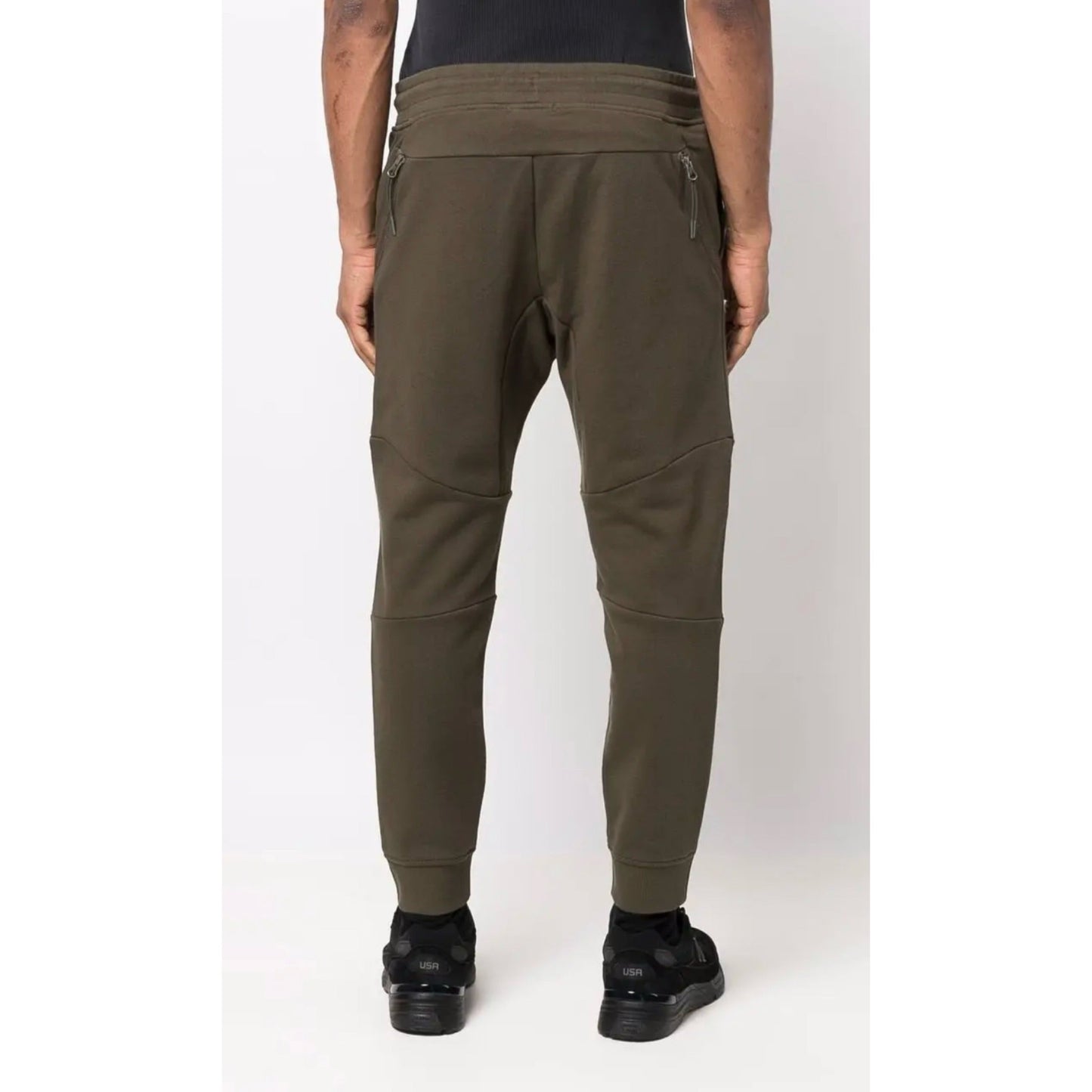 Cp Company 084A Diagonal Raised Joggers In Ivy Green