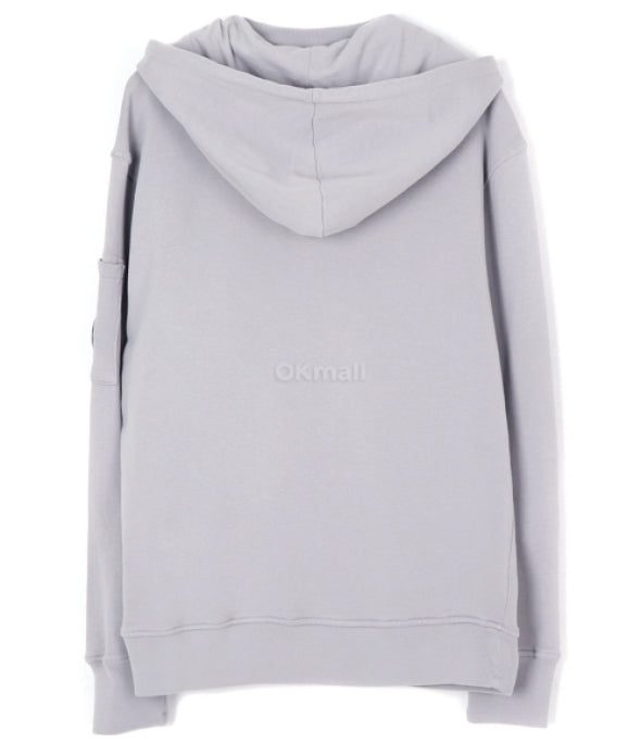Cp Company 024A Hooded Sweatshirt In Drizzle Grey