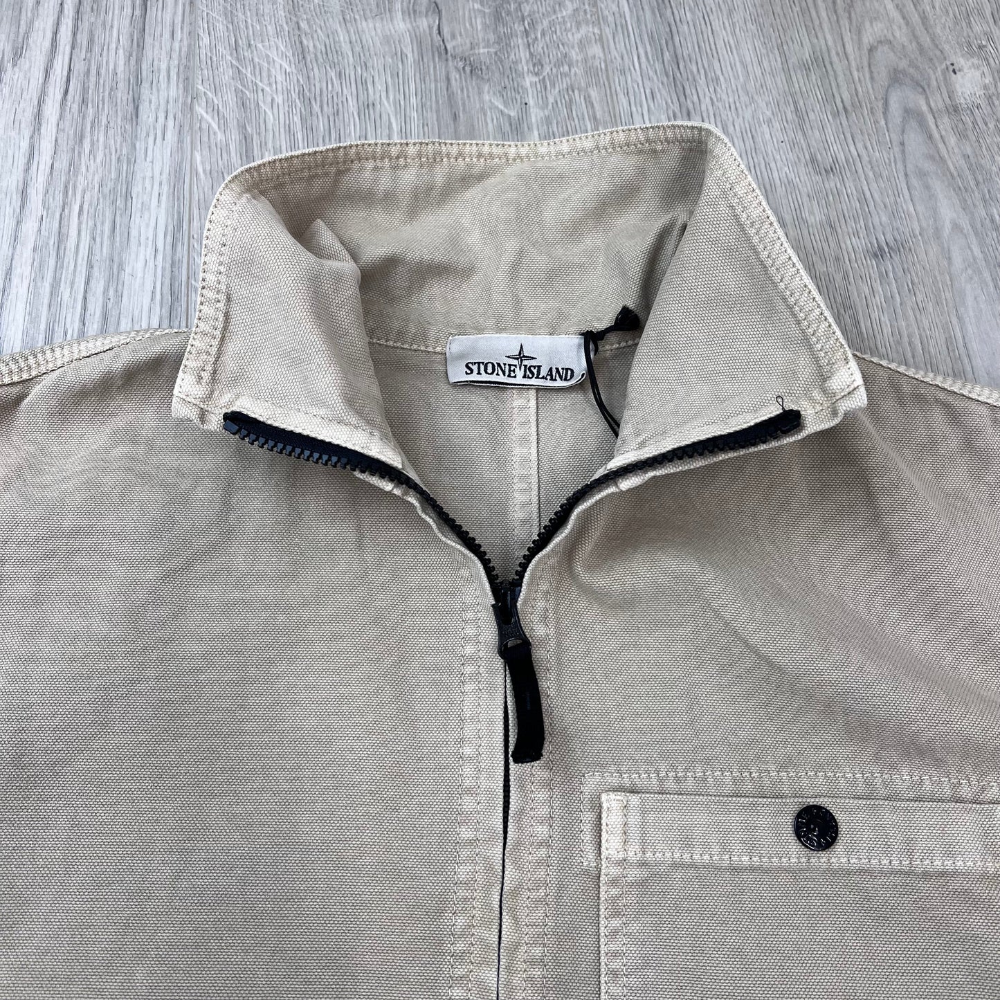 Stone Island Zip Overshirt - Desert