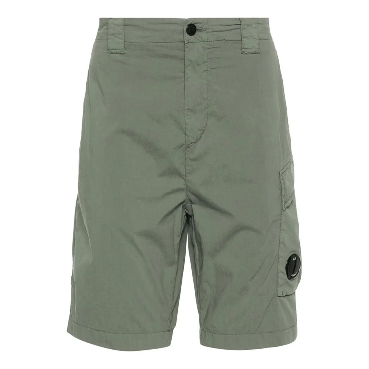 Cp Company 292A 50-Fili Lens Cargo Shorts In Agave Green