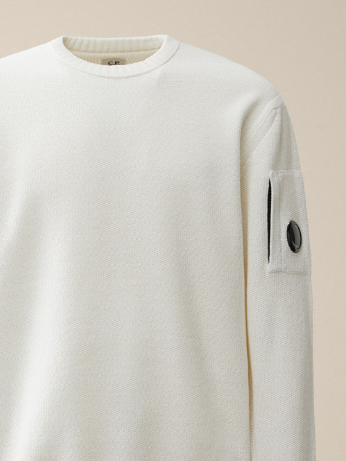 Cp Company 086A Chenille Cotton Knit In White