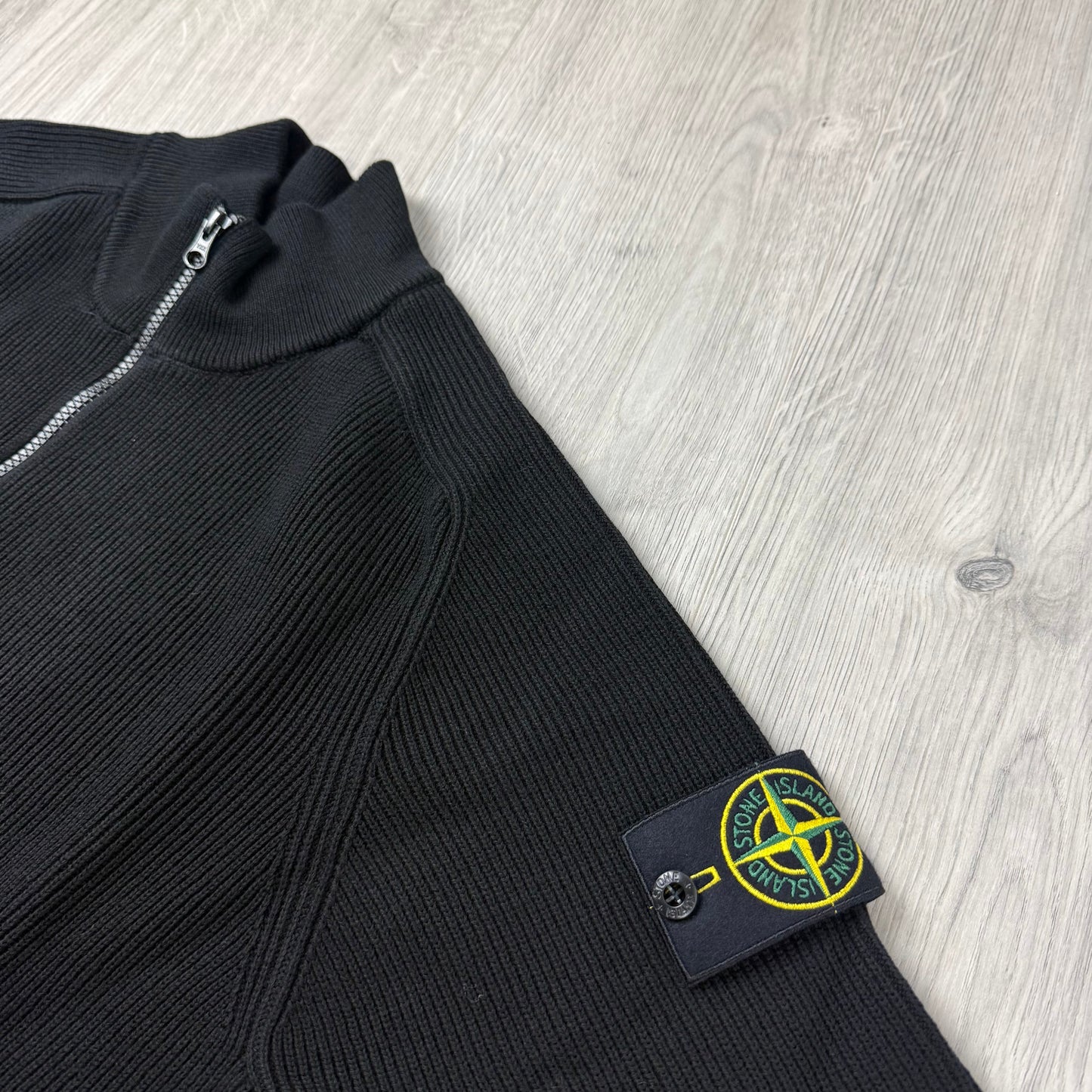 Stone Island Knit Half Zip Fleece - Black
