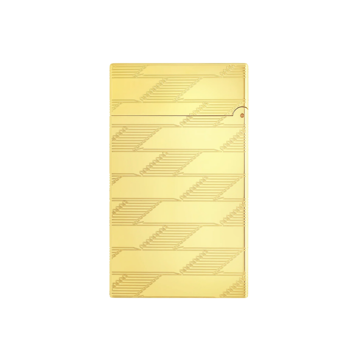 S.T. Dupont Le Grand Guilloche Monogram 1872 Gold Lighter/Briquet C23178