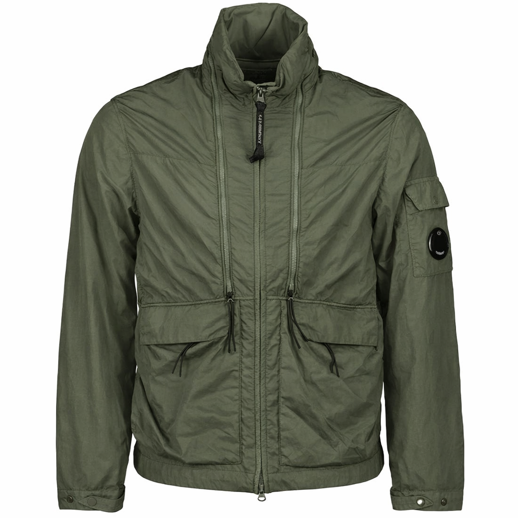 Cp Company Chrome-R Utility Lens Jacket In Ivy Green