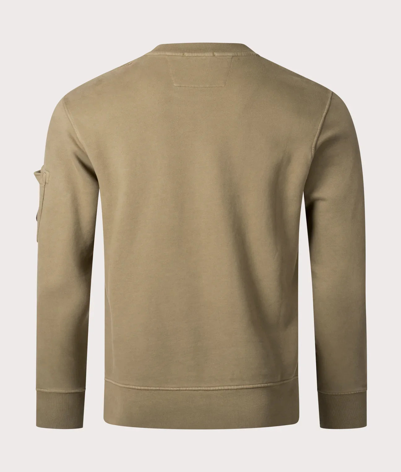 Cp Company Brushed Emerised Resist Dyed Lens Sweatshirt In Walnut Brown