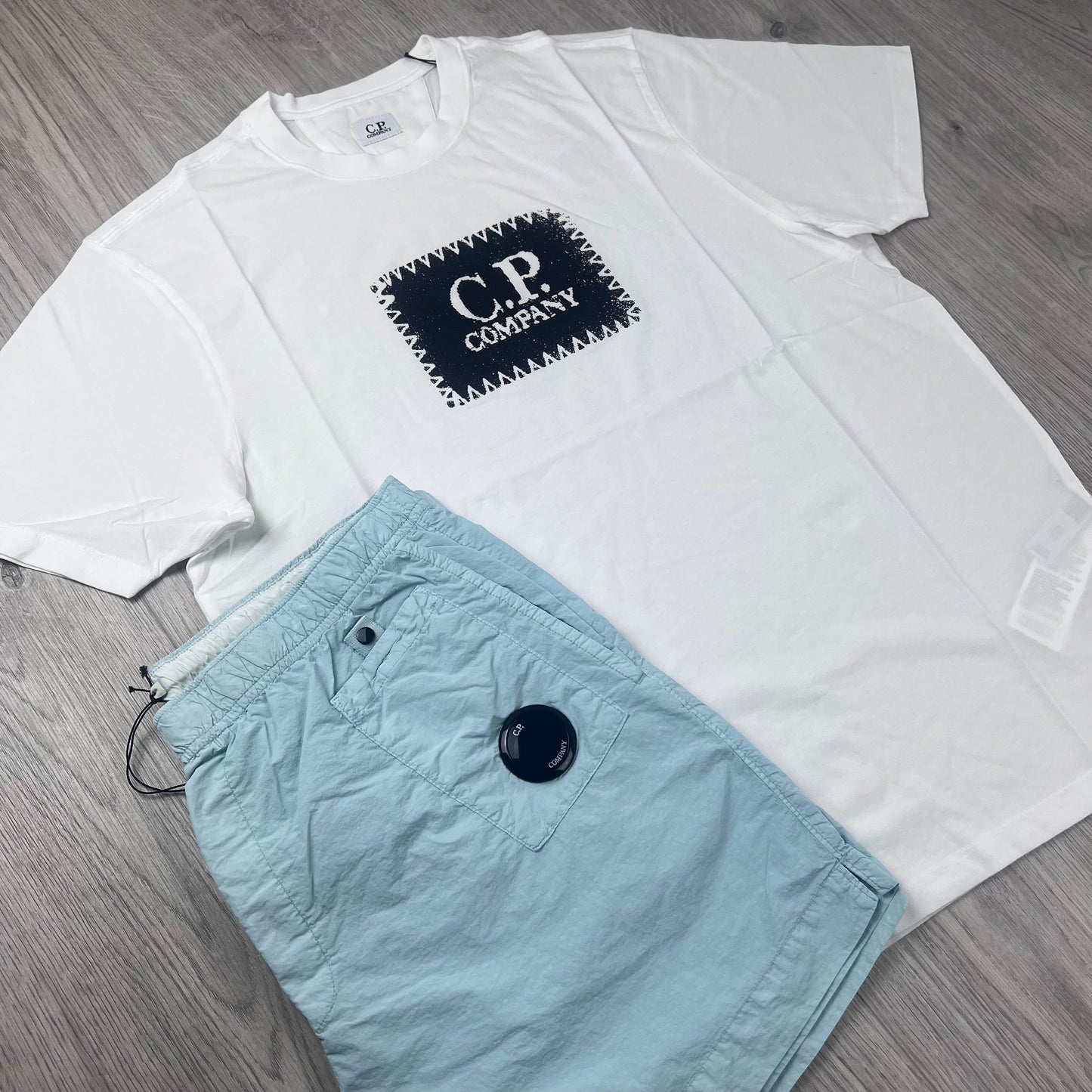 CP Company Holiday Set - White/Misty Blue