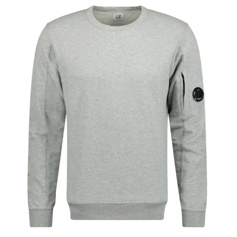 Cp Company 032A Light Fleece Lens Sweatshirt In Grey