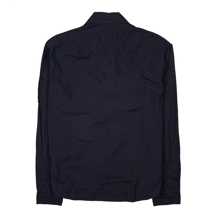 Cp Company Taylon L Chrome Lens Full Zip Shirt in Navy