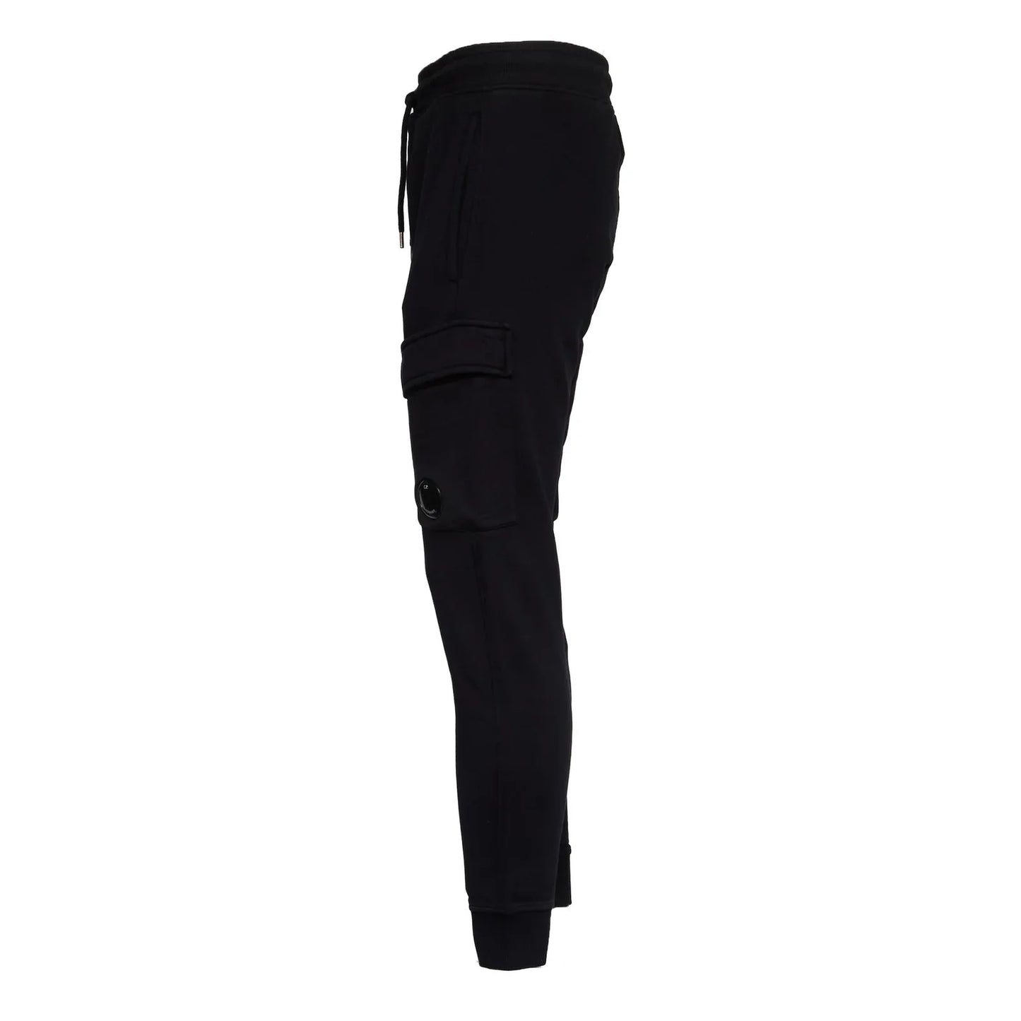 Cp Company Diagonal Raised Lens Joggers In Black