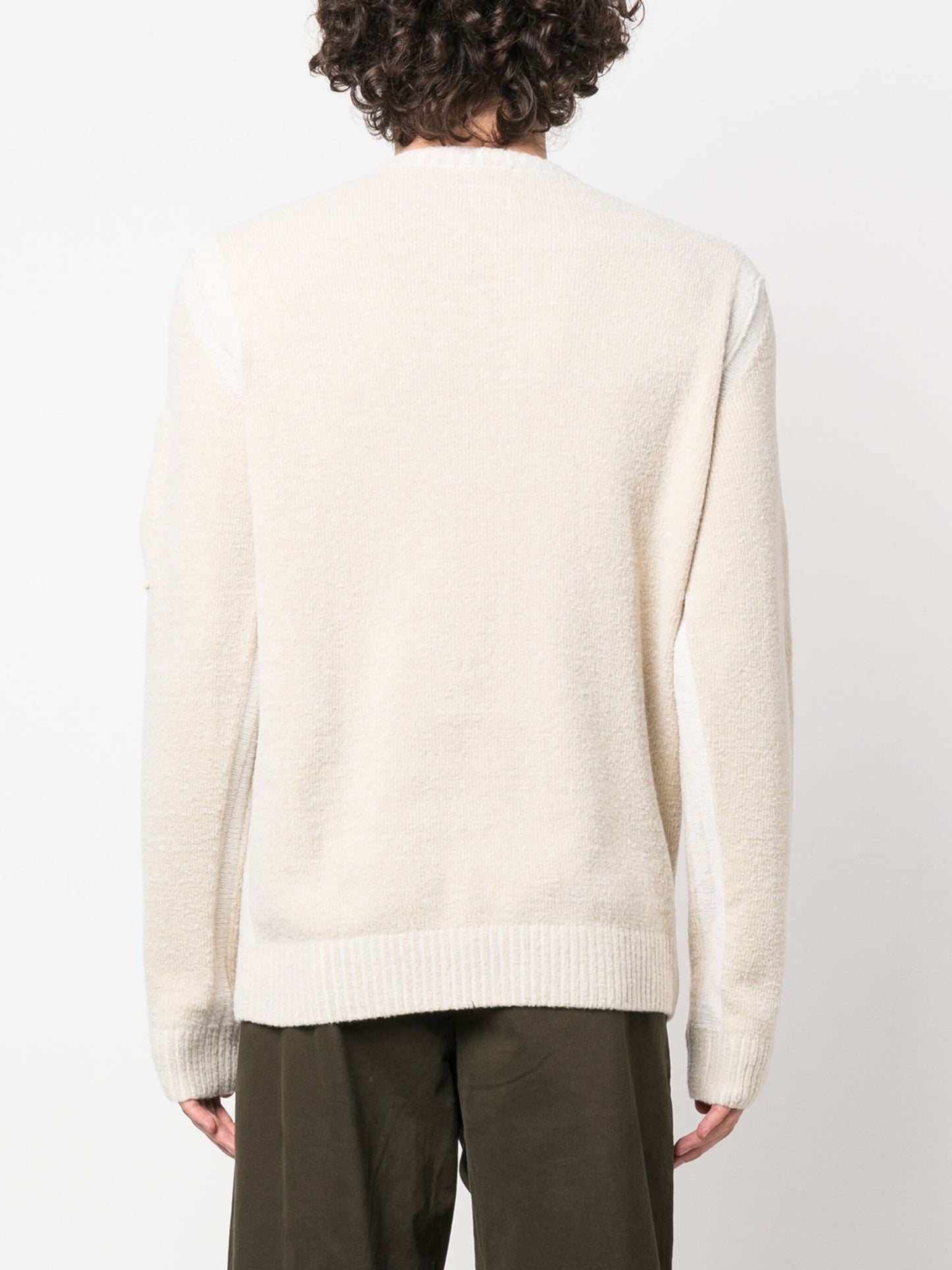 Fleece Knit Jumper Riviera Gauze White