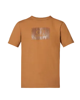 Cp Company Stamp Logo T-Shirt Bronze Brown
