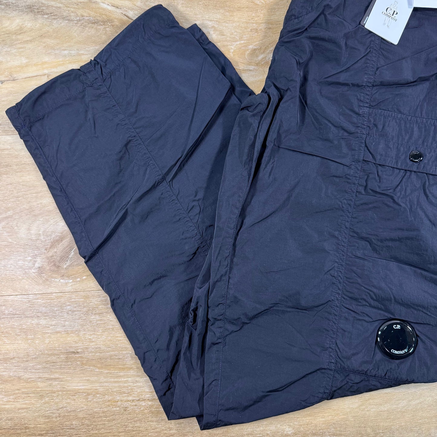 C.P. Company Chrome-R Cargo Lens Pants in Navy
