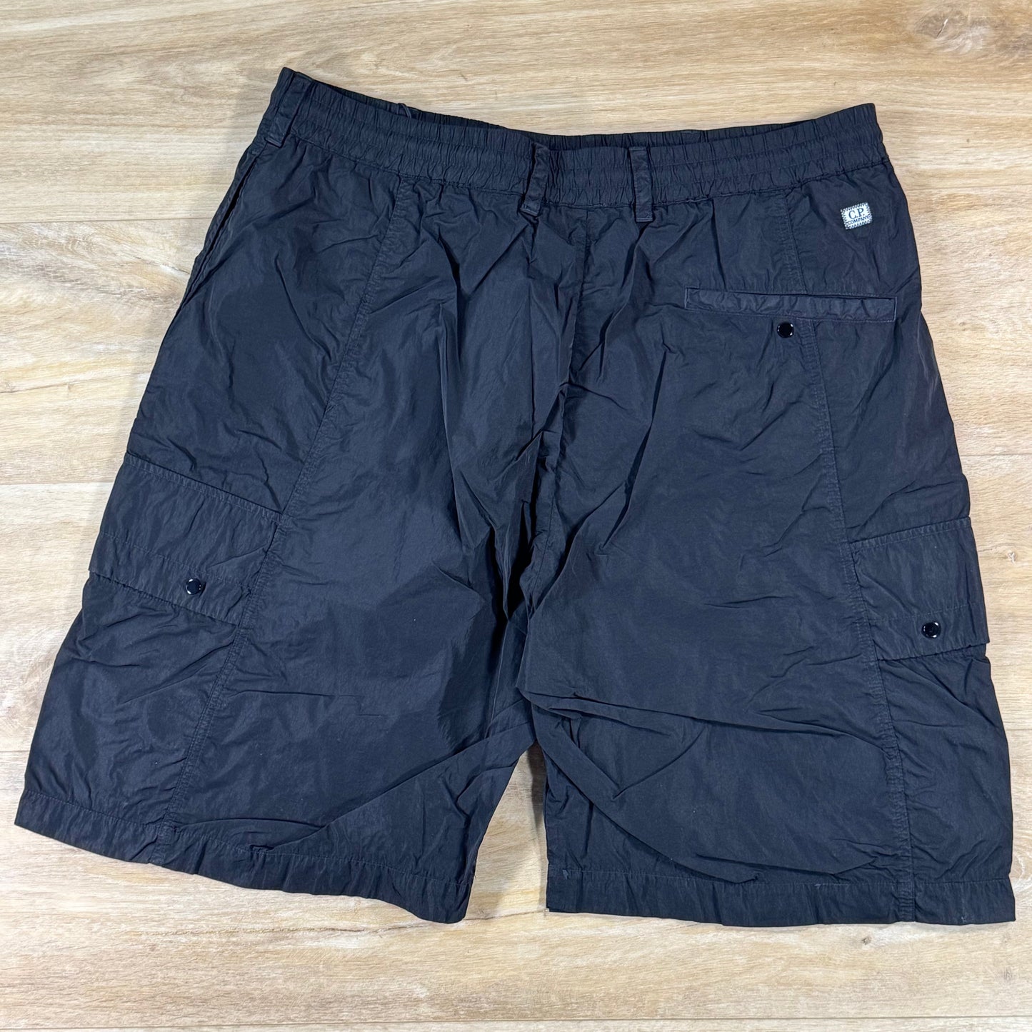 C.P. Company Chrome-R Lens Boxy Cargo Shorts in Black
