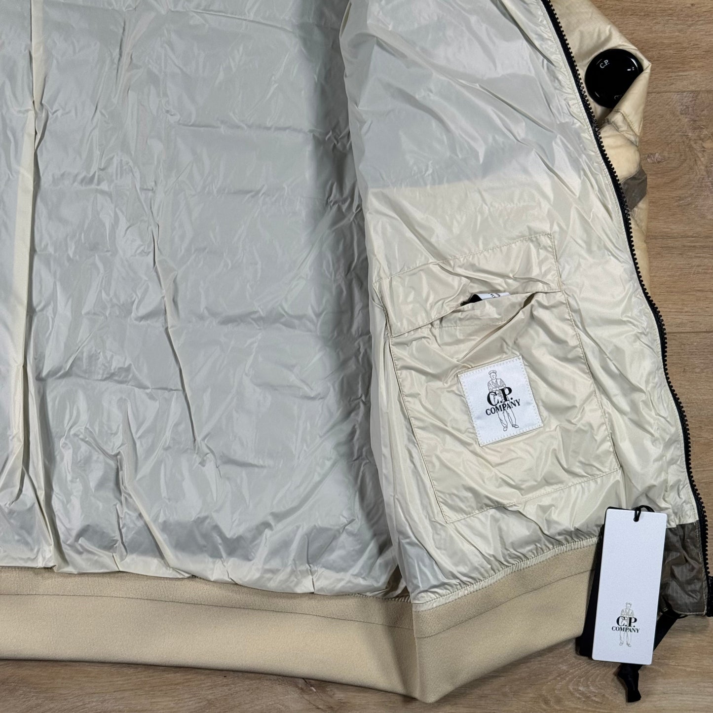 C.P. Company D.D. Shell Lens Down Jacket in Frozen Dew