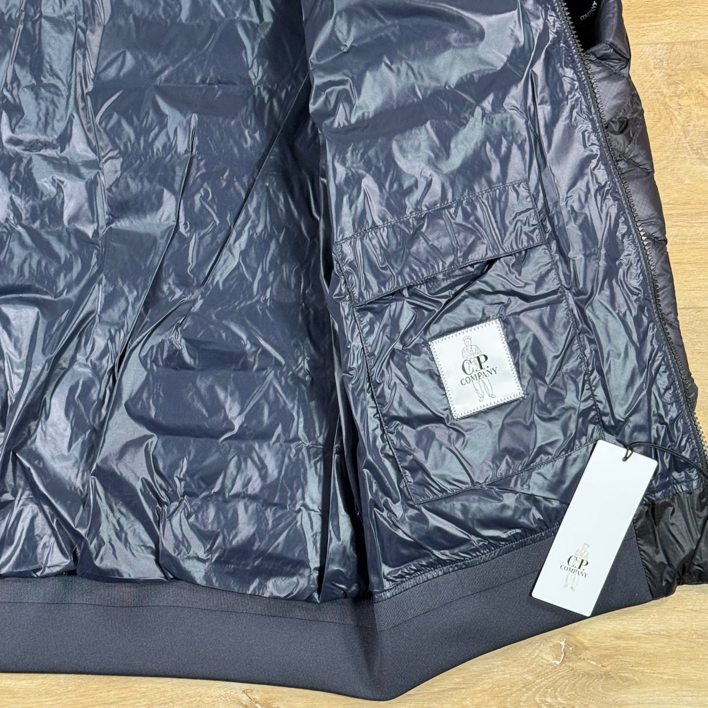 C.P. Company D.D. Shell Lens Down Jacket in Navy