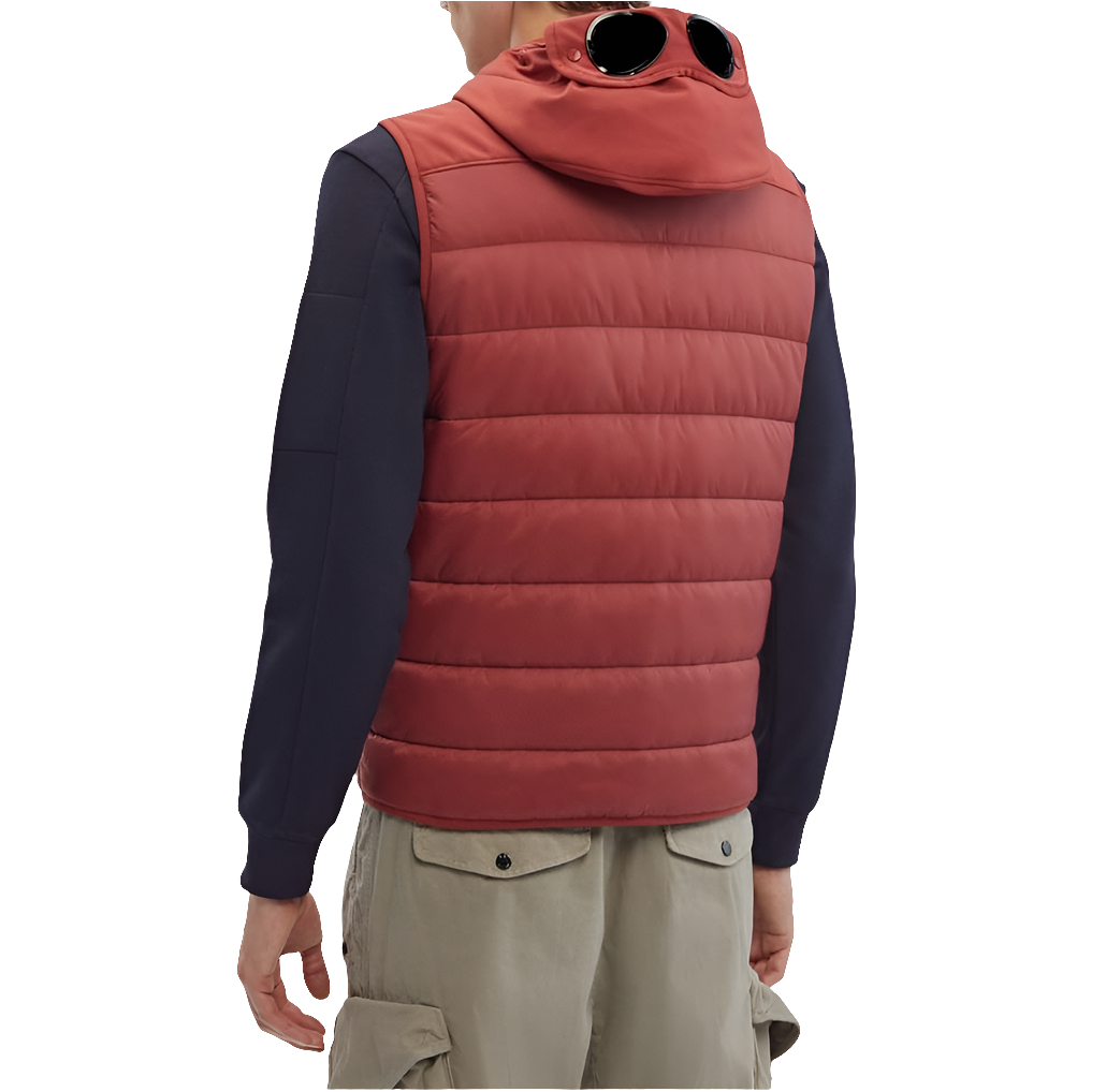 Cp Company Mixed Shell-R Goggle Gillet In Red