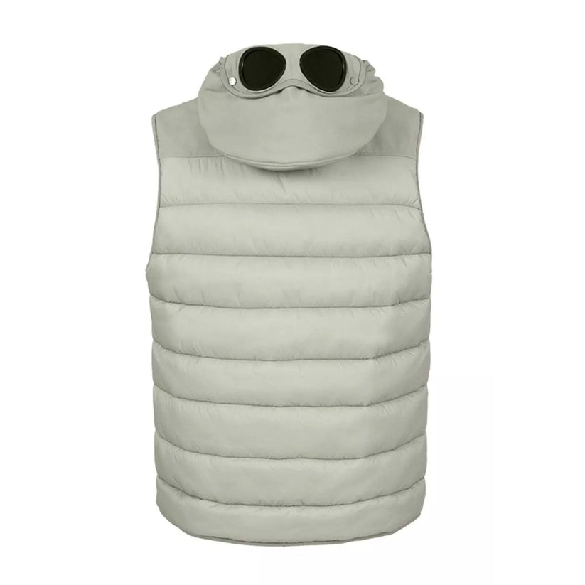 Cp Company Mixed Shell-R Goggle Gillet In Silver Sage