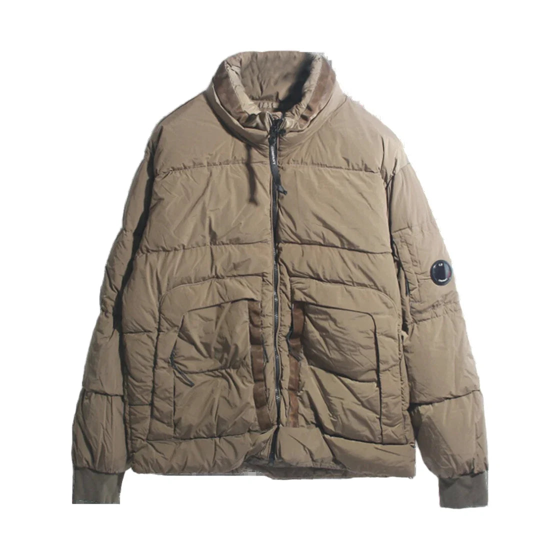 Cp Company Nycra-R Down Jacket In Walnut Brown