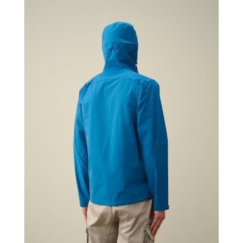 Cp Company Lightweight Lens Hooded Pro-Tek Jacket In Ink Blue