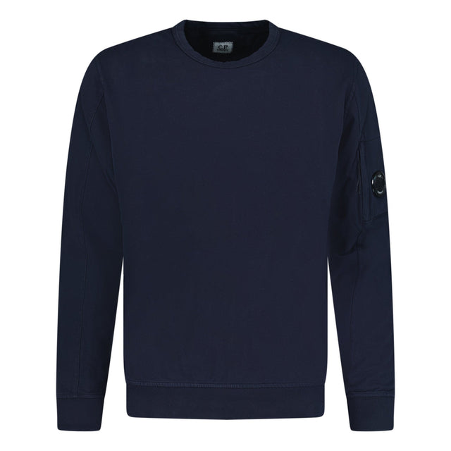 Cp Company 16CM Light Fleece Lens Sweatshirt In Navy