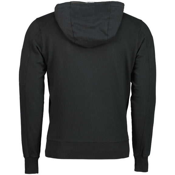 Cp Company 16cm Hooded Lens Full Zip Lens In Black