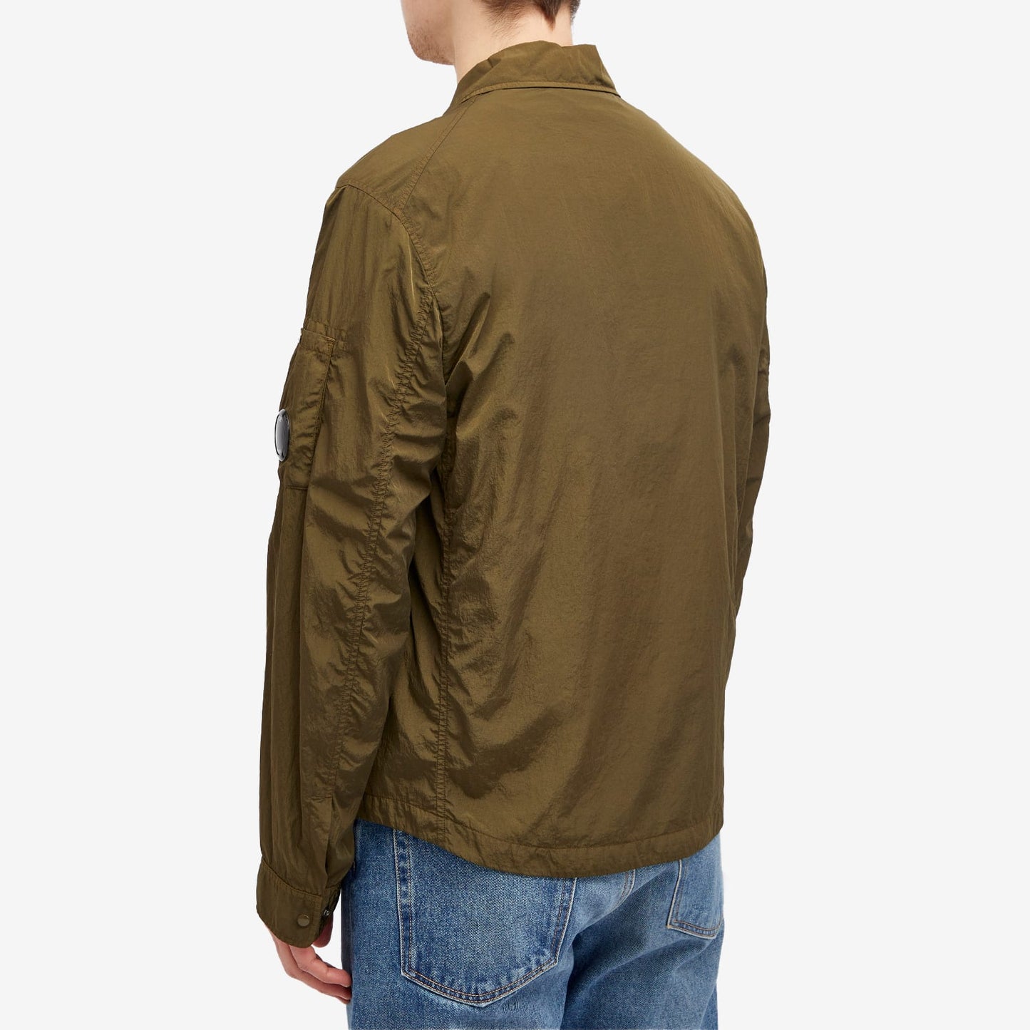 Cp Company Chrome-R Overshirt In 041A Ivy Green