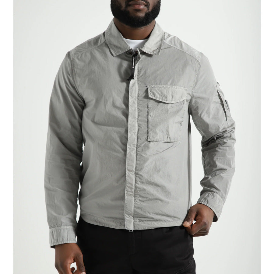 Cp Company Chrome-R Pocket Overshirt in Drizzle Grey