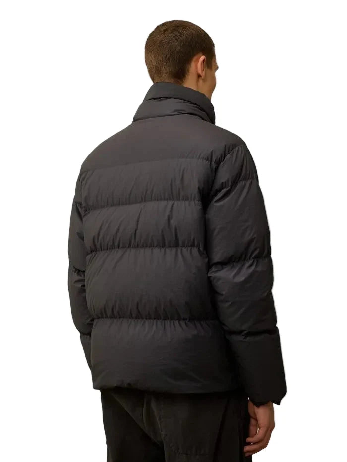 Cp Company 265A Lens Bi-Tm Down Jacket In Black Sand