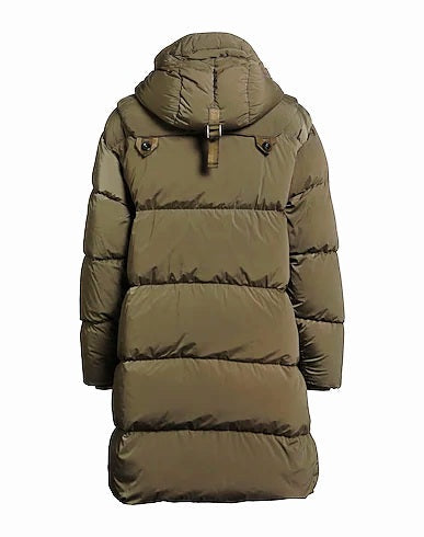 Cp Company 202A Lens Button Nycra-R Long Down Jacket ( 2 small defects see pics ) In Walnut Brown