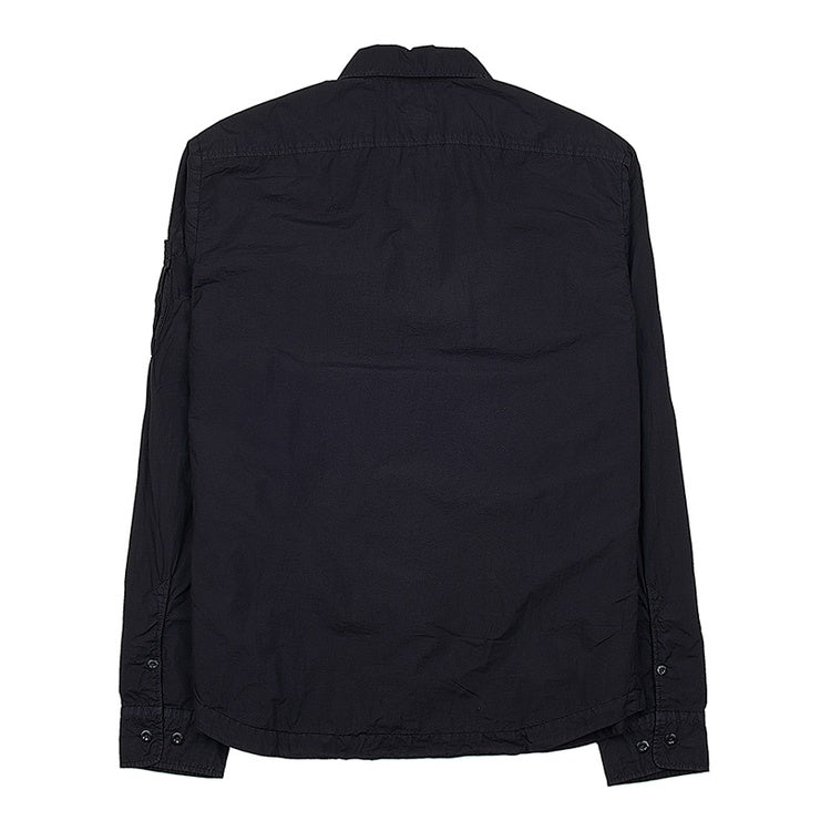 Cp Company Taylon L Chrome Lens Full Zip Shirt Black