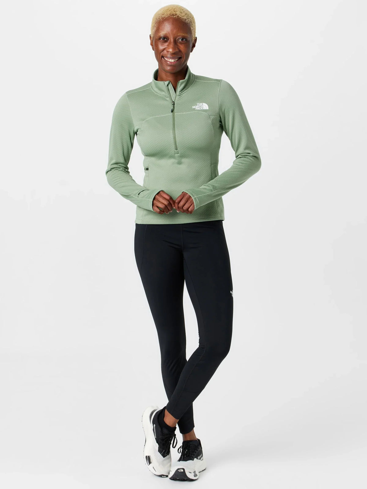The North Face - Women's Winter Warm Pro 1/4 Zip - Slate Moss