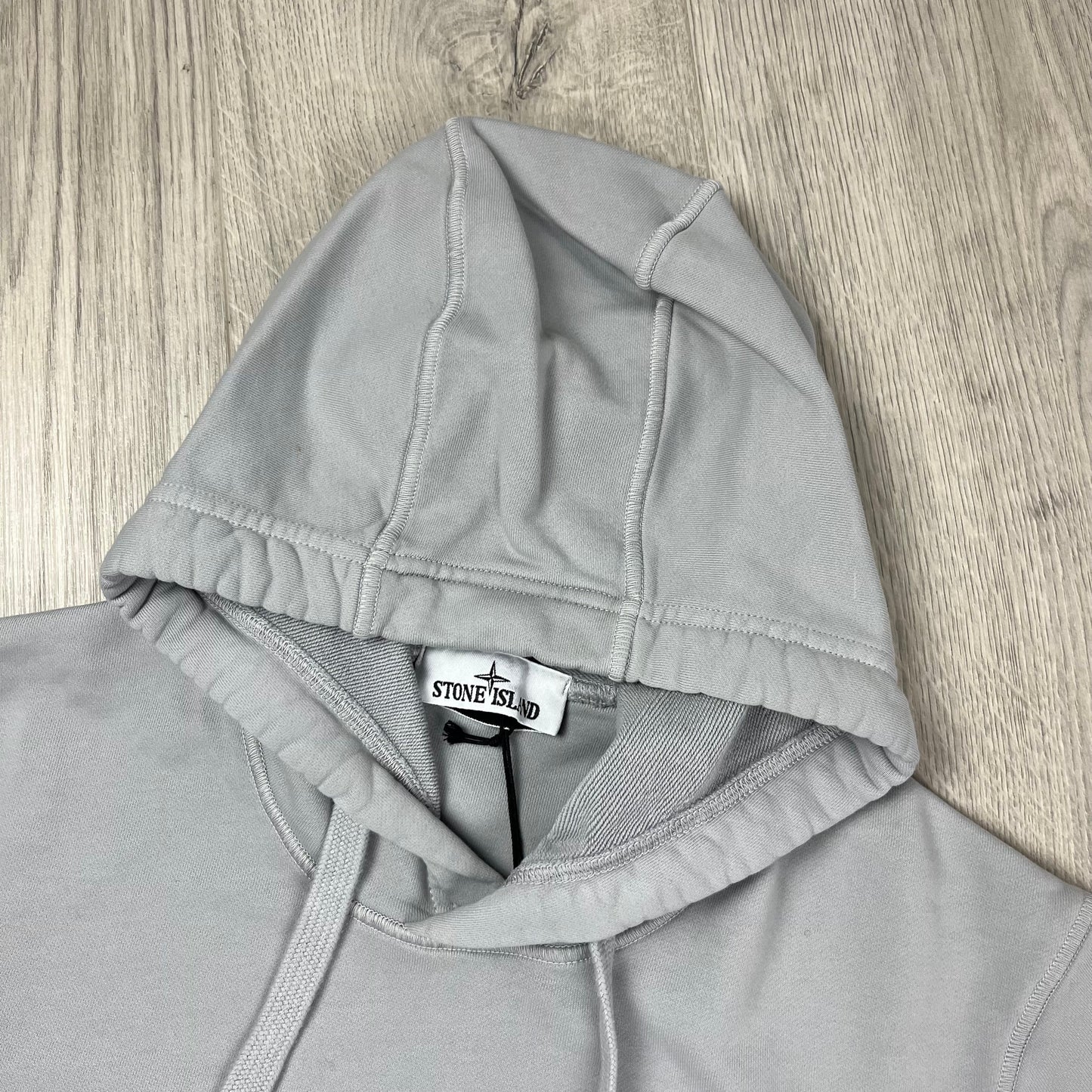 Stone Island Dyed Hoodie - Pearl Grey